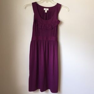 Ann Taylor Loft rich purple dress sz12